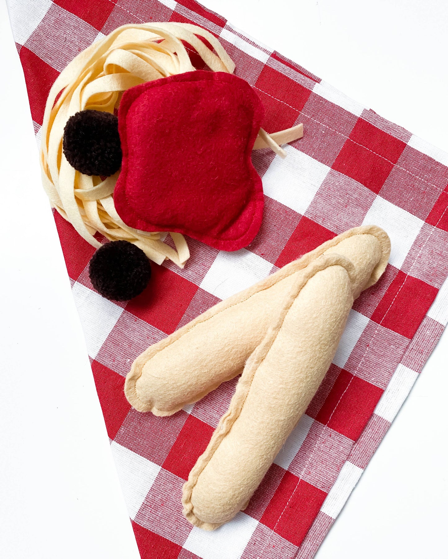 Felt Spaghetti & Meat Ball Set - Nixon & Norman