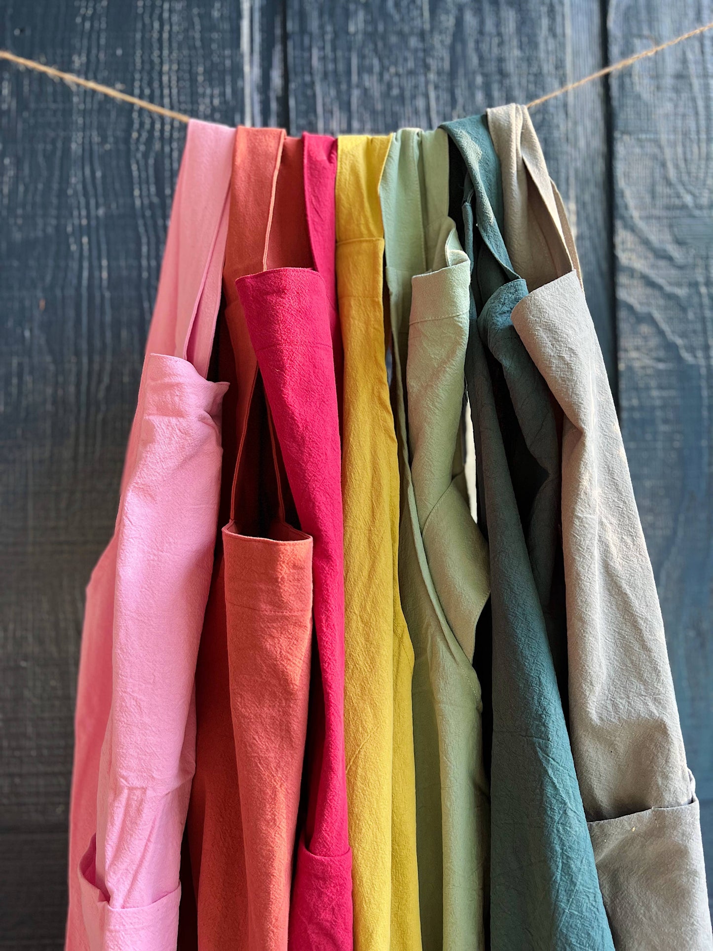 Cate Paper Co. - Cross Back Apron: Pine Green