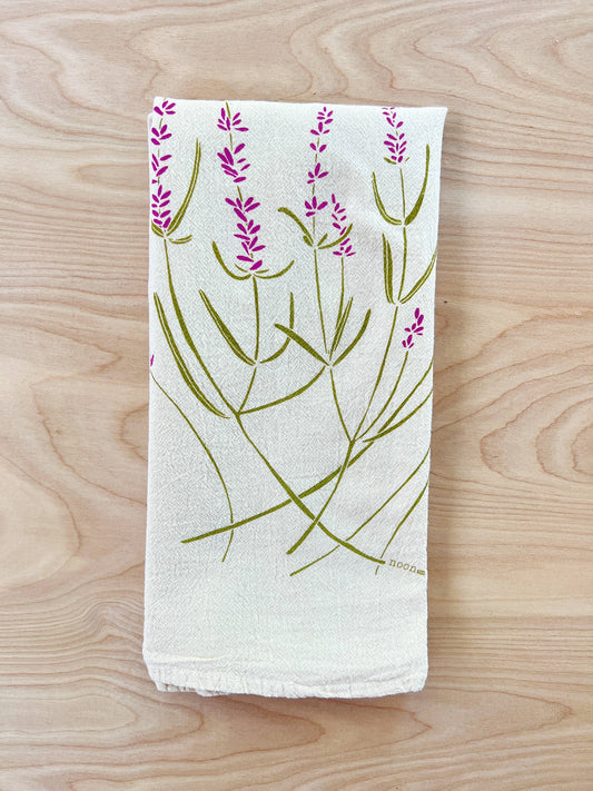 noon designs - Lavender Tea Towel