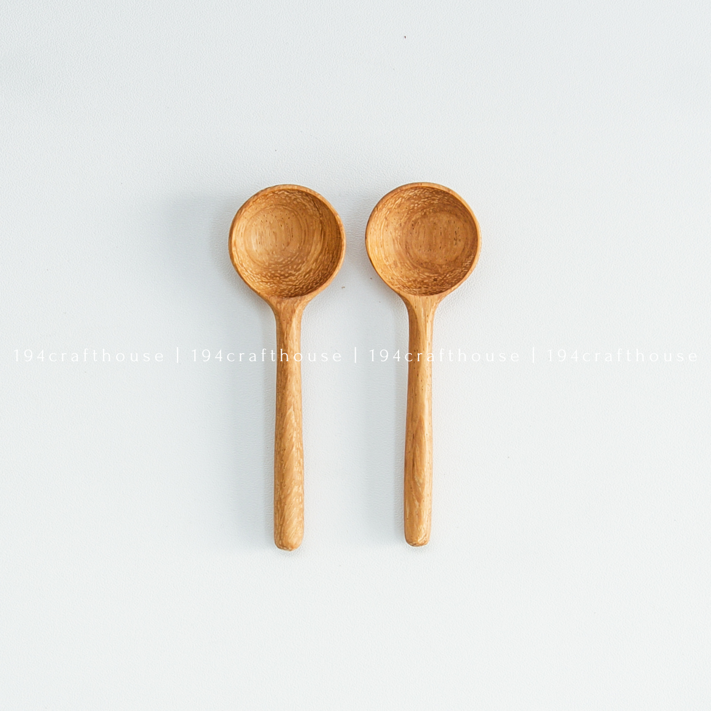 194 Craft House - Tiny Wooden Salt, Sugar Spoons - Measuring Spoons