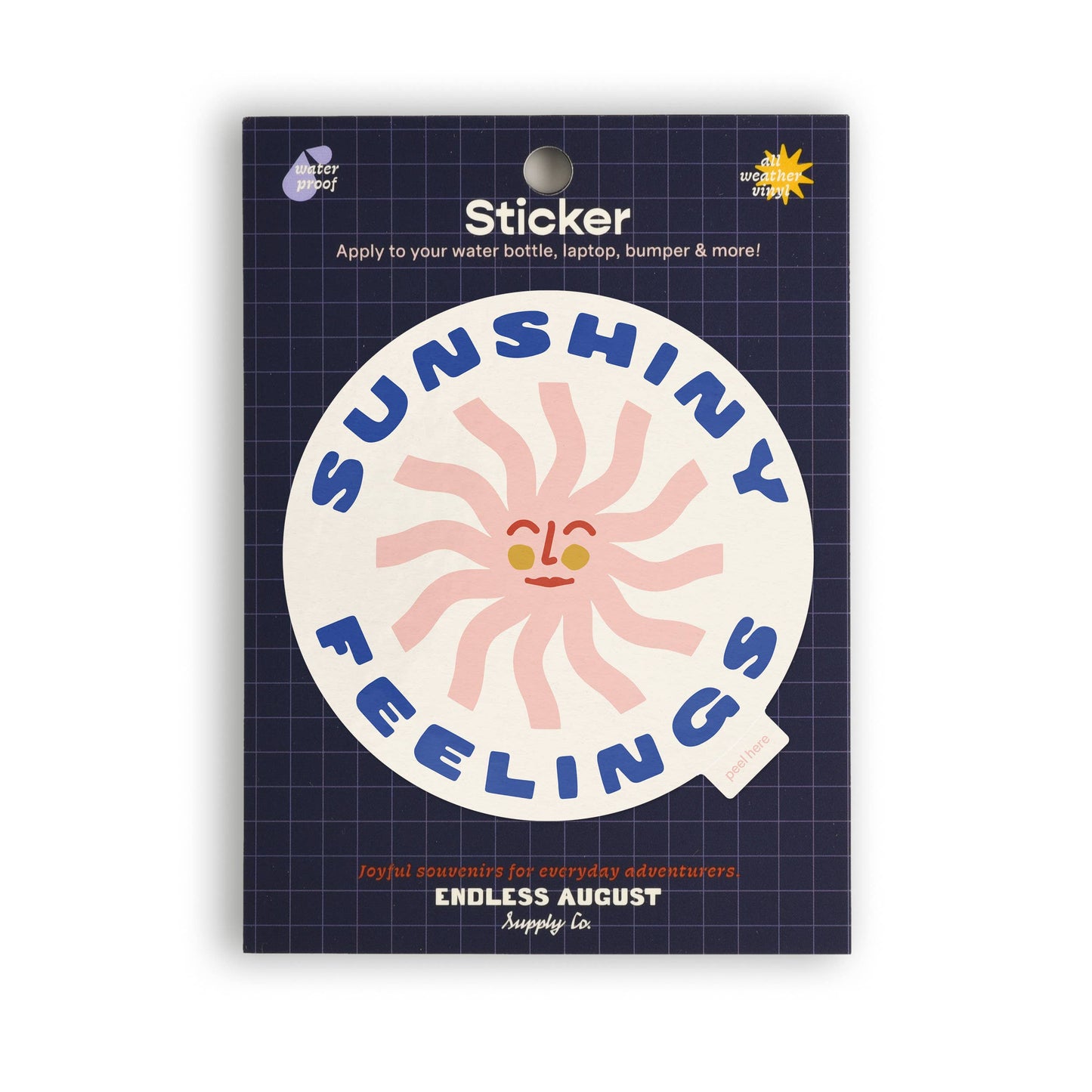 Sunshiny Feelings Large Vinyl Sticker