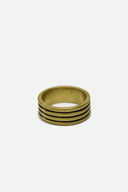 Curated Basics - Brass Stacked Ring: 8