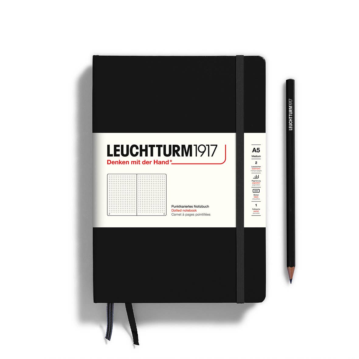 LEUCHTTURM1917 - Notebooks - Medium (A5): Olive / Hardcover / Dotted