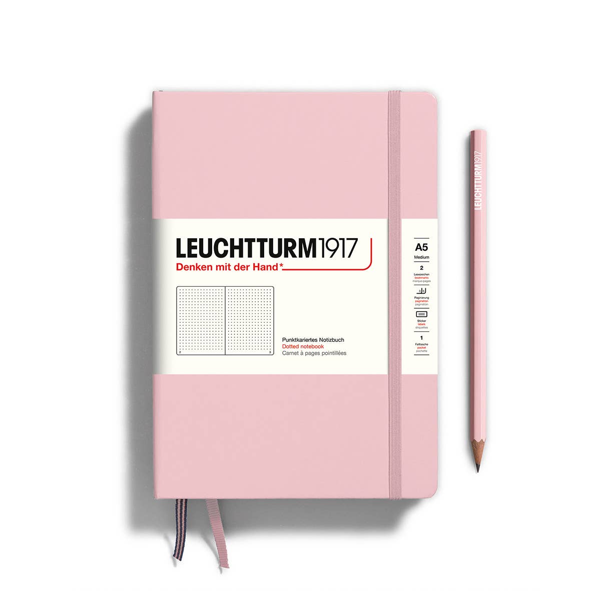 LEUCHTTURM1917 - Notebooks - Medium (A5): Black / Hardcover / Dotted