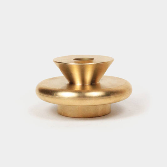 54 Celsius - Solid Brass Candle Holder XS - 1.6" Tall & Fits 3/8" Candles