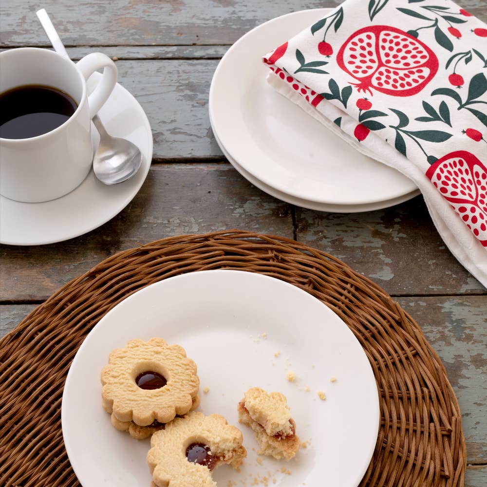 HAZELMADE® Tea Towels + Gifts - Pomegranates Tea Towel | Kitchen Decor | Holiday