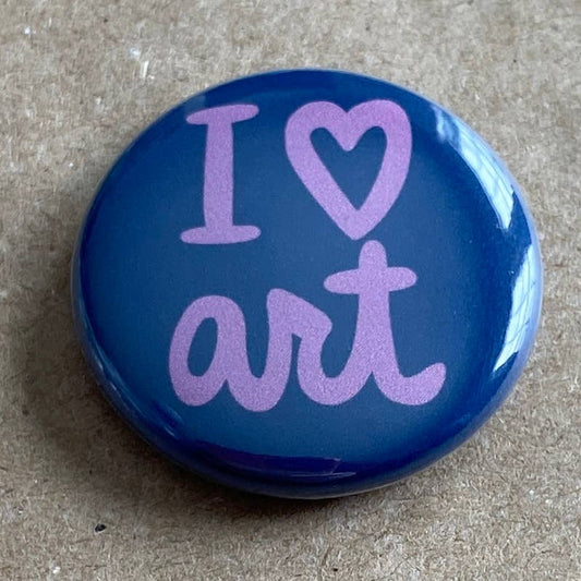AnneArchy - I heart art pin back button