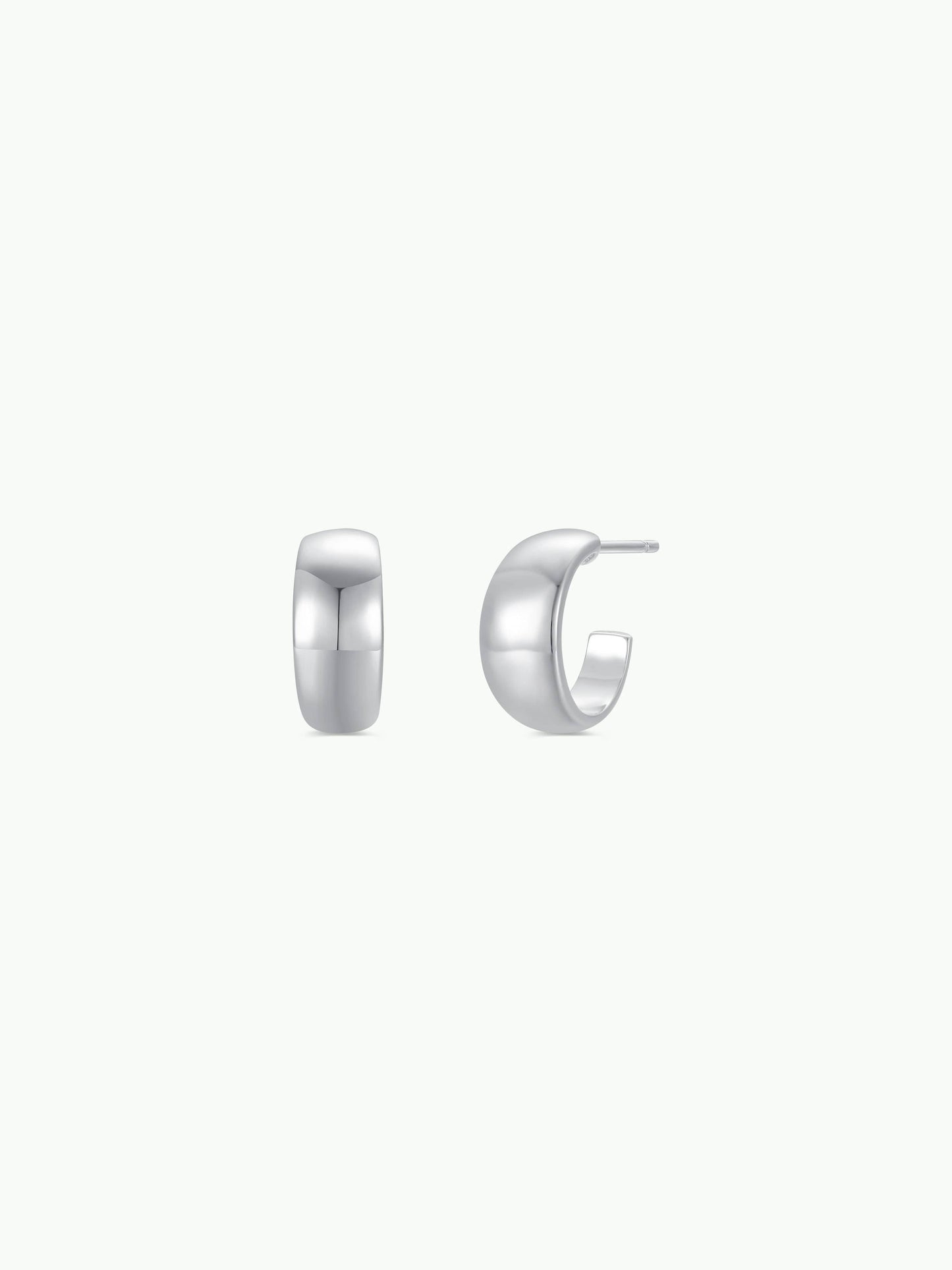 JaxKelly - Silver Hoop - Wide - Earrings
