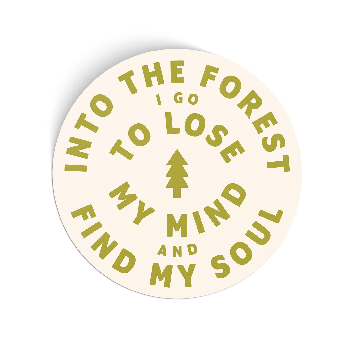 Endless August Supply Co. - Into The Forest Vinyl Sticker - light green