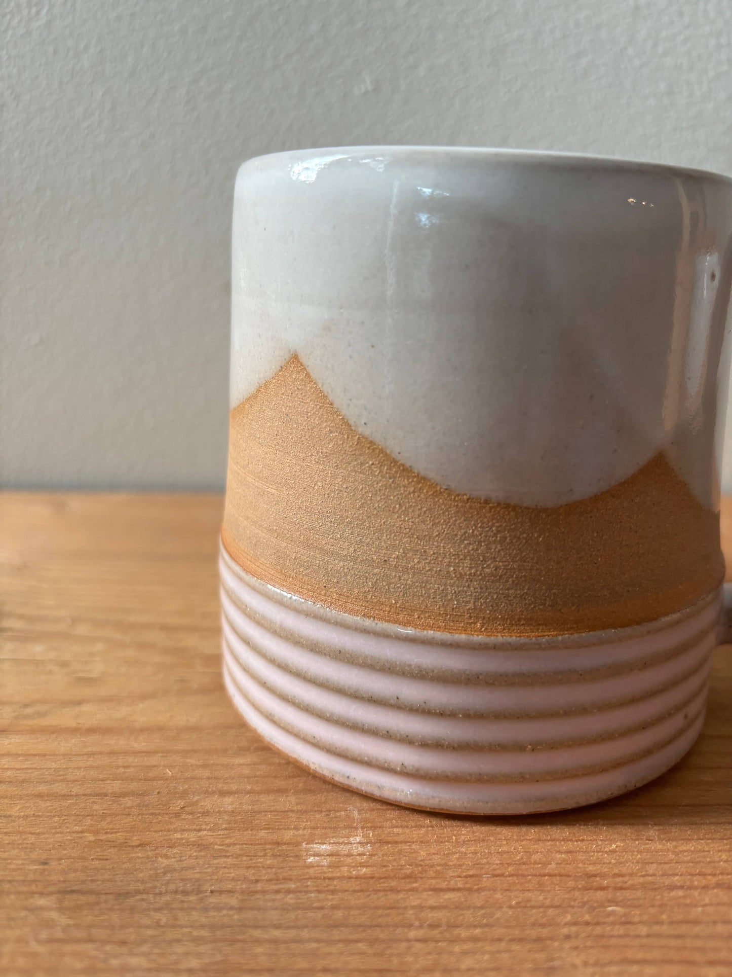 ROB Ceramics - Earth Lines Mug - Handmade Ceramic: Blue