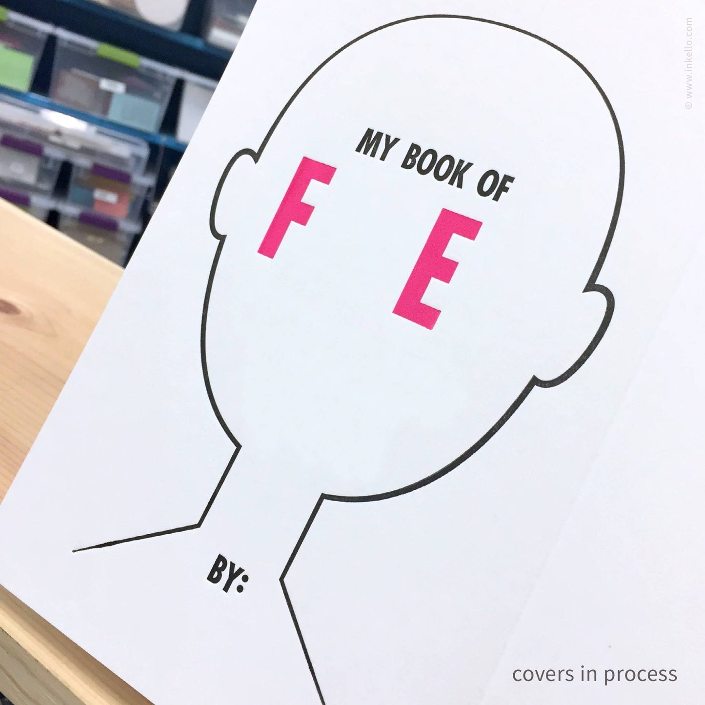 Inkello Letterpress - My Book of Faces Four-Panel Sketchbook (#365)