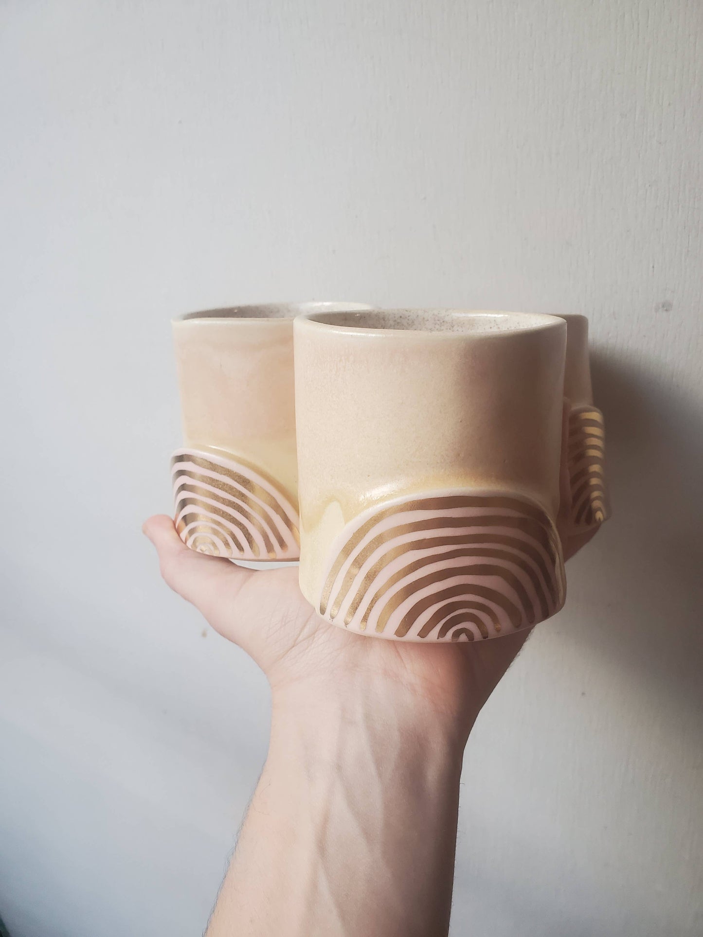 CURIOUS CLAY - Golden Rainbow Tumbler