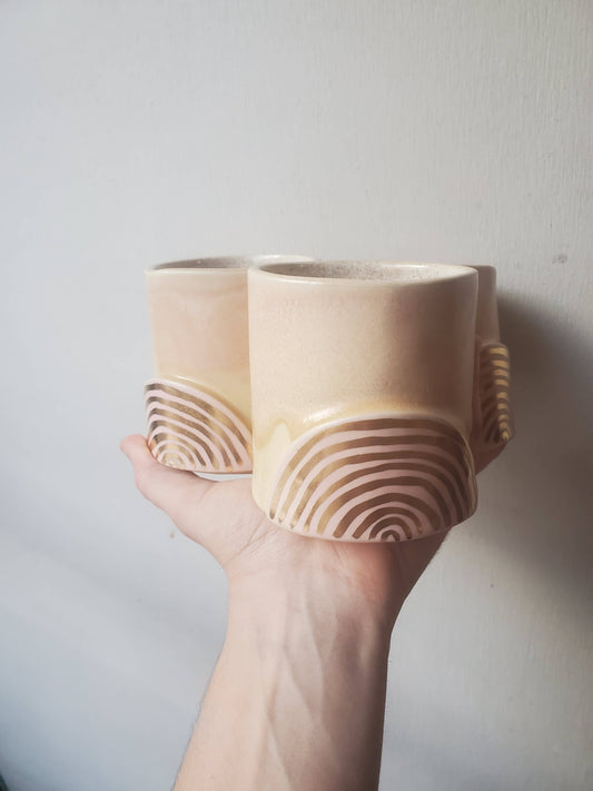 CURIOUS CLAY - Golden Rainbow Tumbler