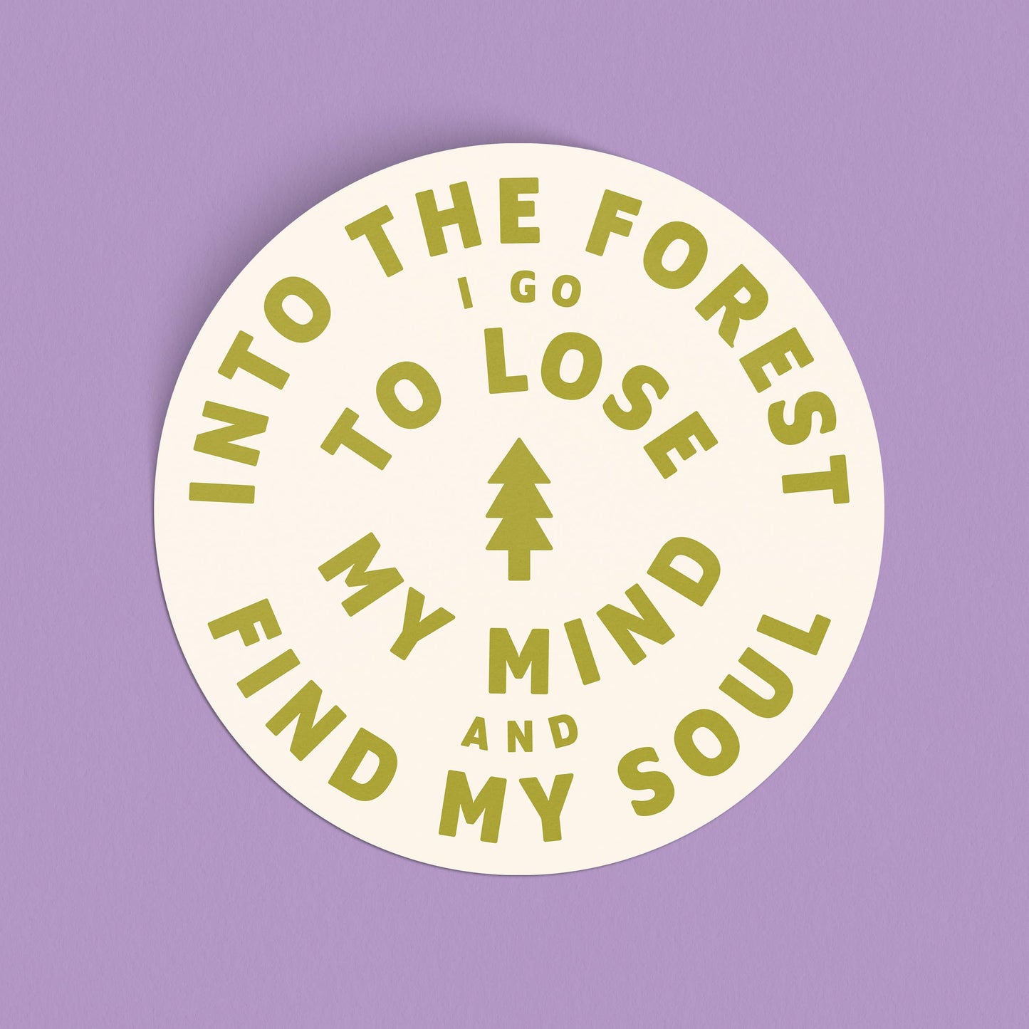 Endless August Supply Co. - Into The Forest Vinyl Sticker - light green