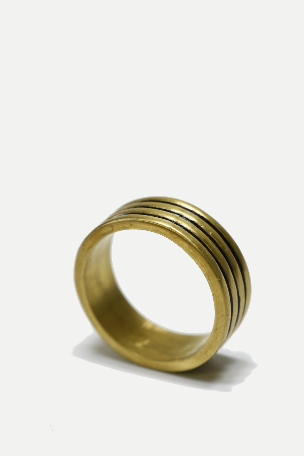 Curated Basics - Brass Stacked Ring: 9