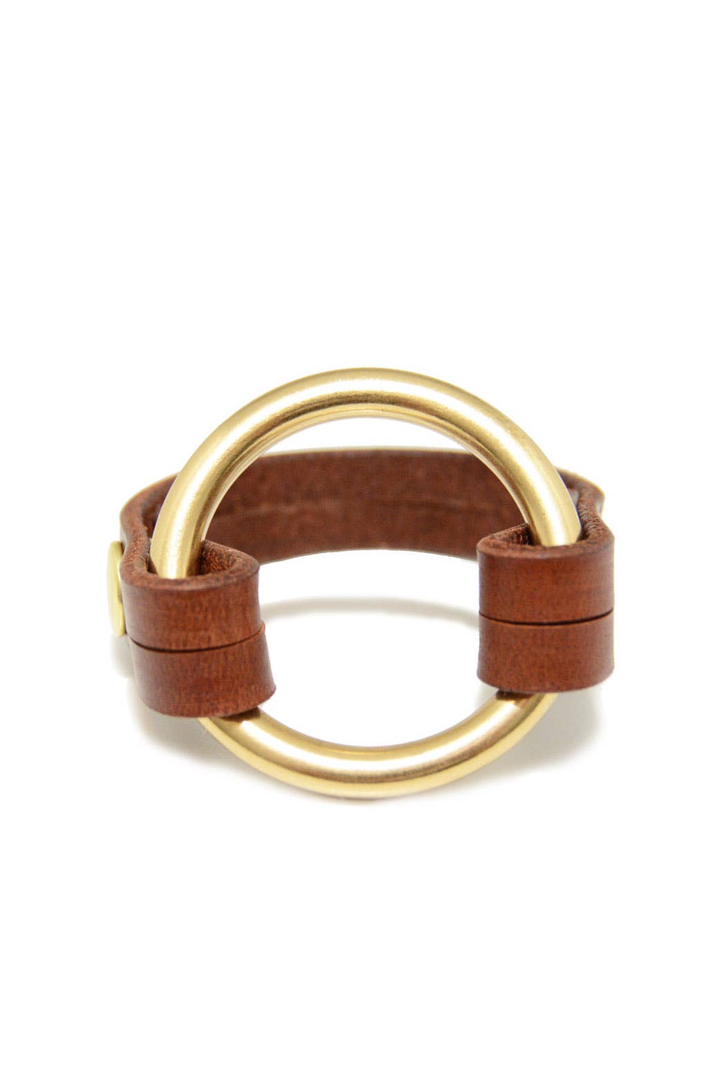 Stitch & Shutter - Brown O-Ring Bracelet: Small