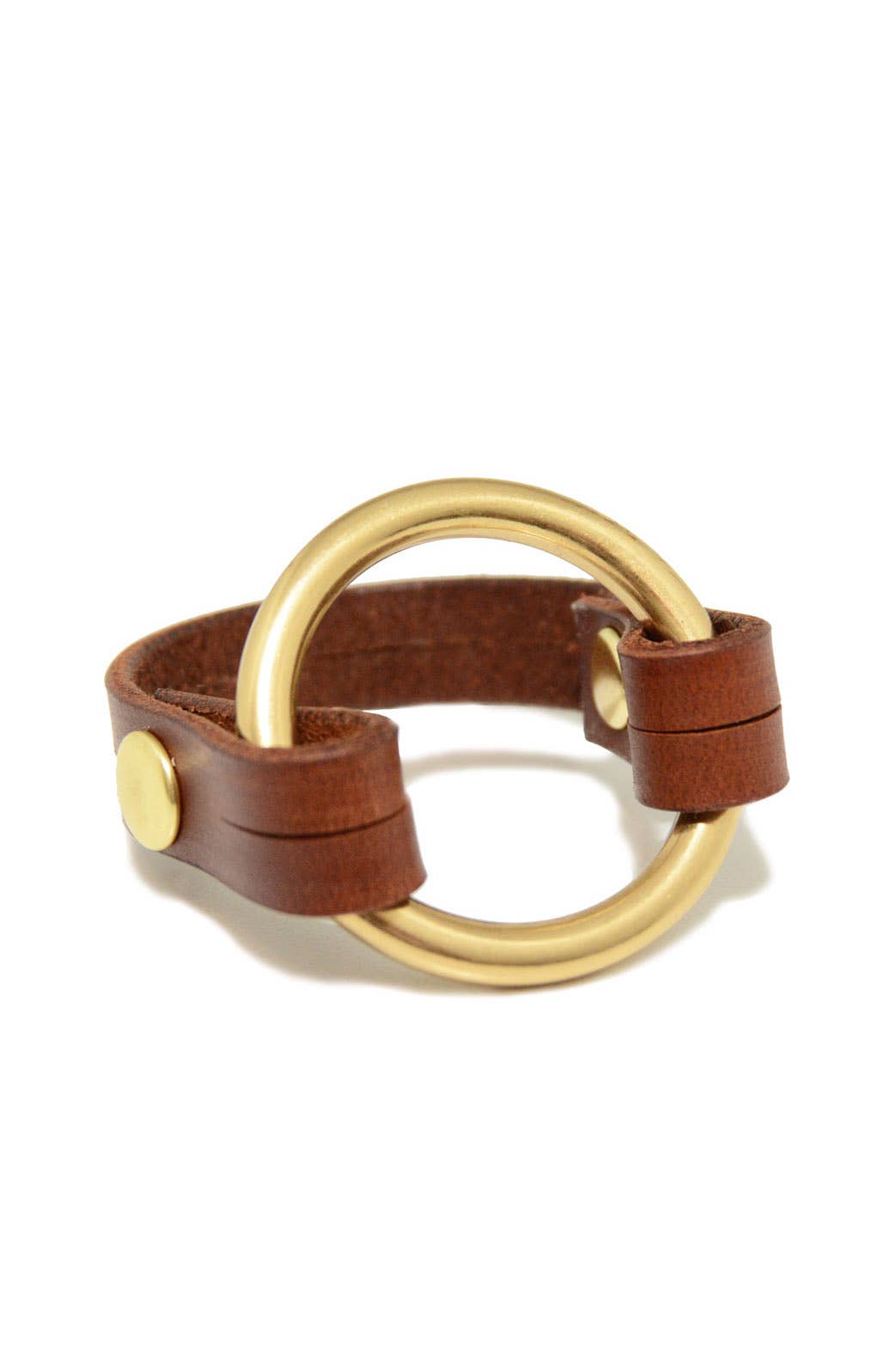 Stitch & Shutter - Brown O-Ring Bracelet: Small