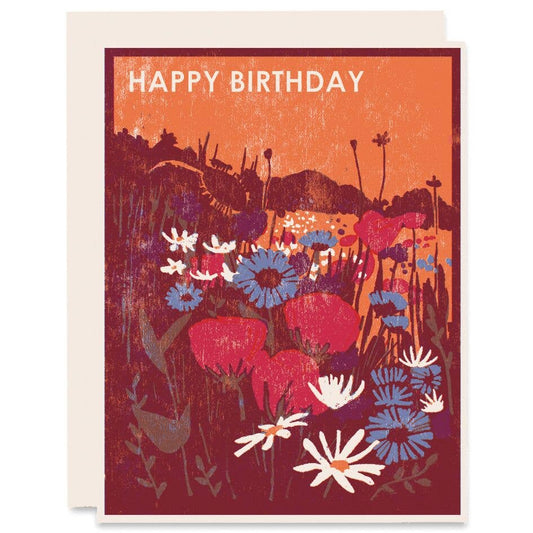 Heartell Press - Wildflowers Happy Birthday Card