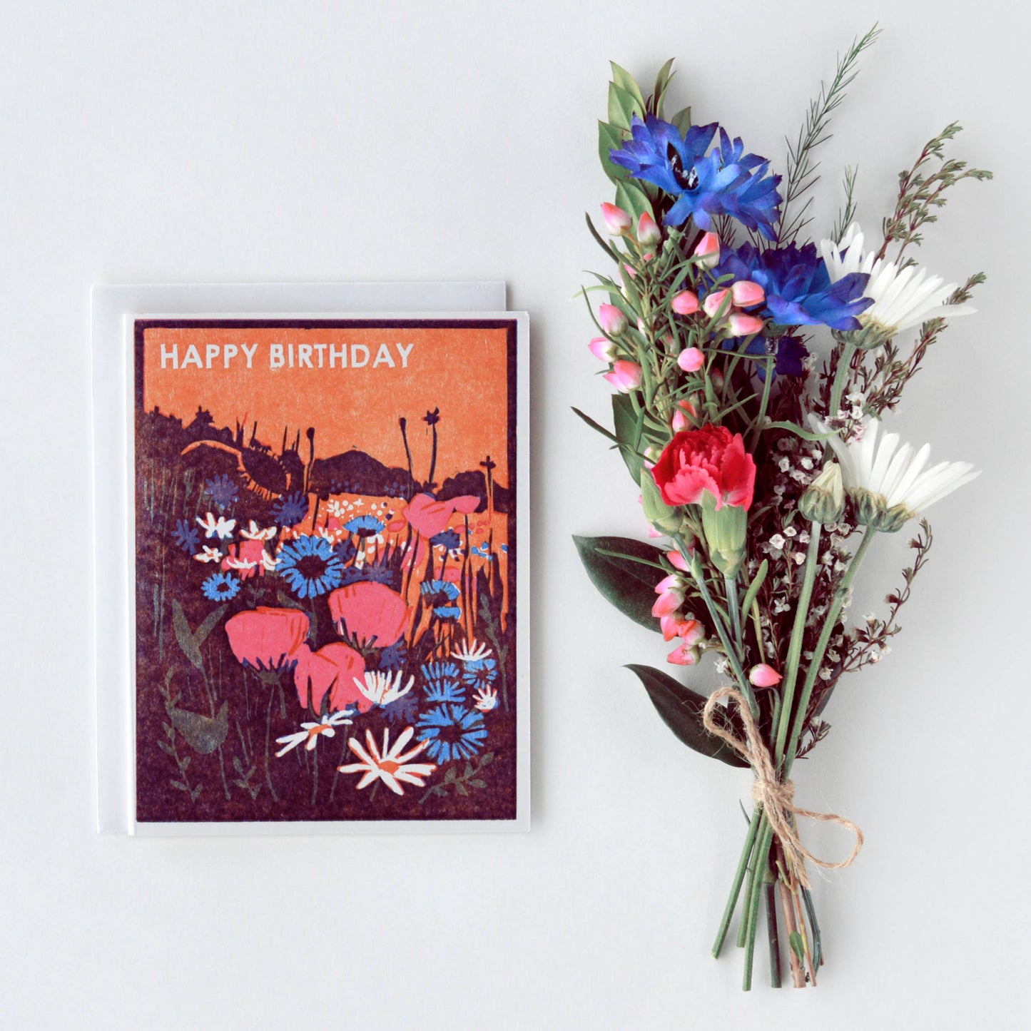 Heartell Press - Wildflowers Happy Birthday Card