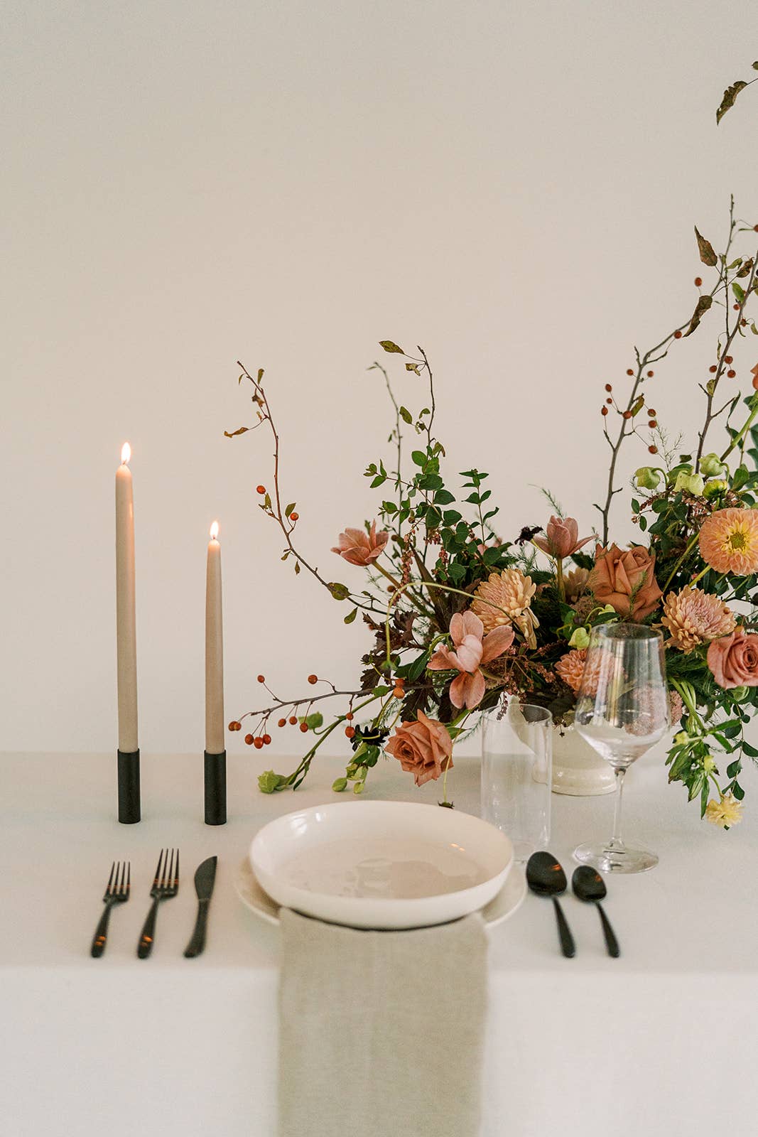 Mo&Co Home -  Clay | Dipped Beeswax Taper Candles | All Natural: 10 Inches