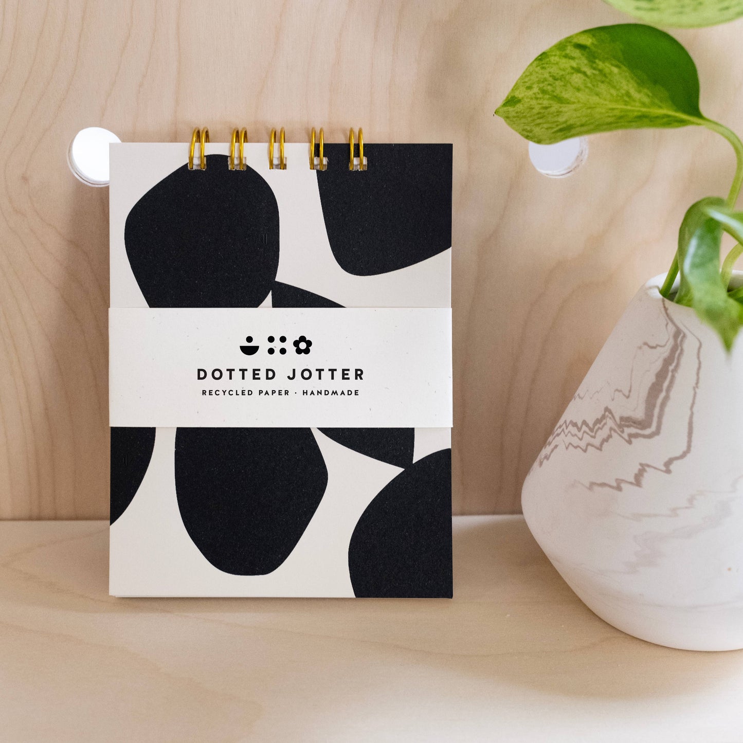 Worthwhile Paper - Charcoal Pebble Dotted Jotter Notebook