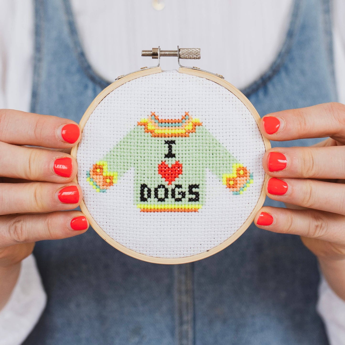 Cotton Clara - I Love Dogs Cross Stitch Kit