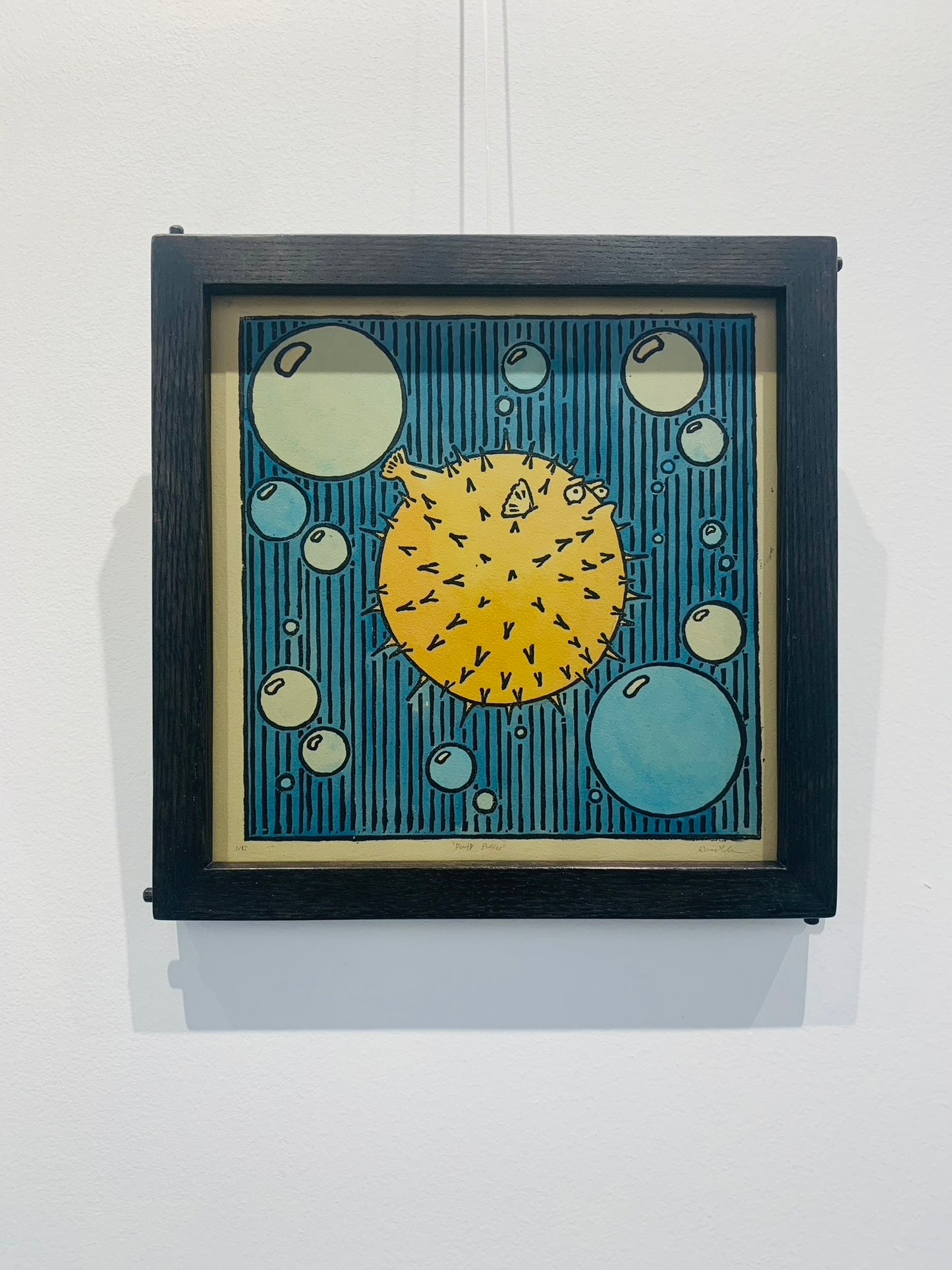 "Pouty Puffer" Print Framed