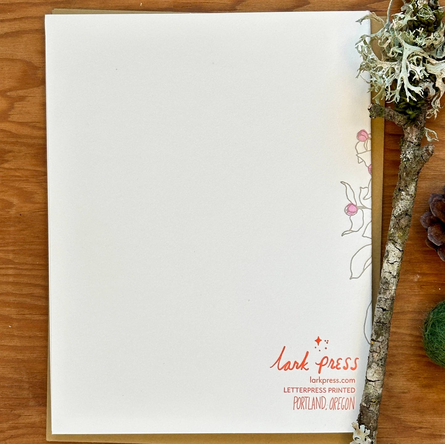 Lark Press - Zinnia Bouquet Mother's Day Letterpress Greeting Card