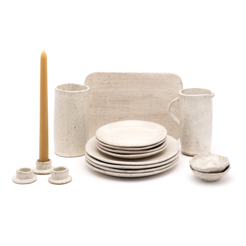 Innerspacism - Ceramic Desert Sand Candlestick Holder