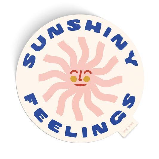 Sunshiny Feelings Large Vinyl Sticker