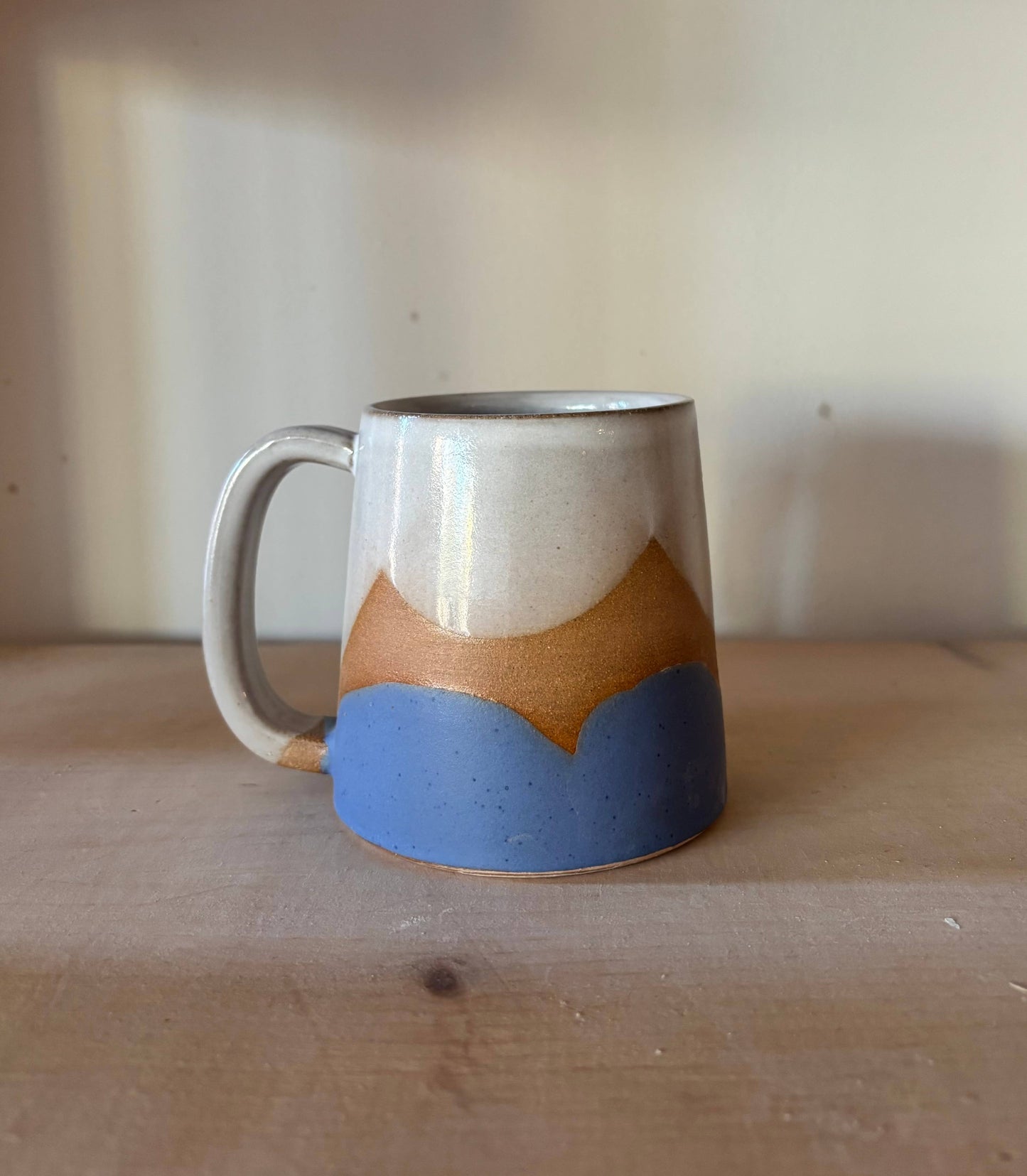 ROB Ceramics - Horizon Mug- Handmade Ceramic: Coast (Blue)