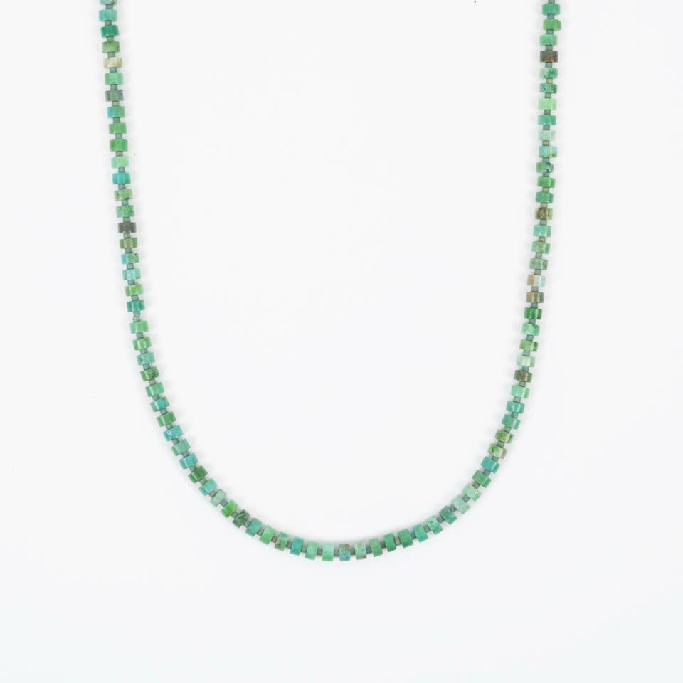 Altiplano - Chrysoprase Heishi Necklace
