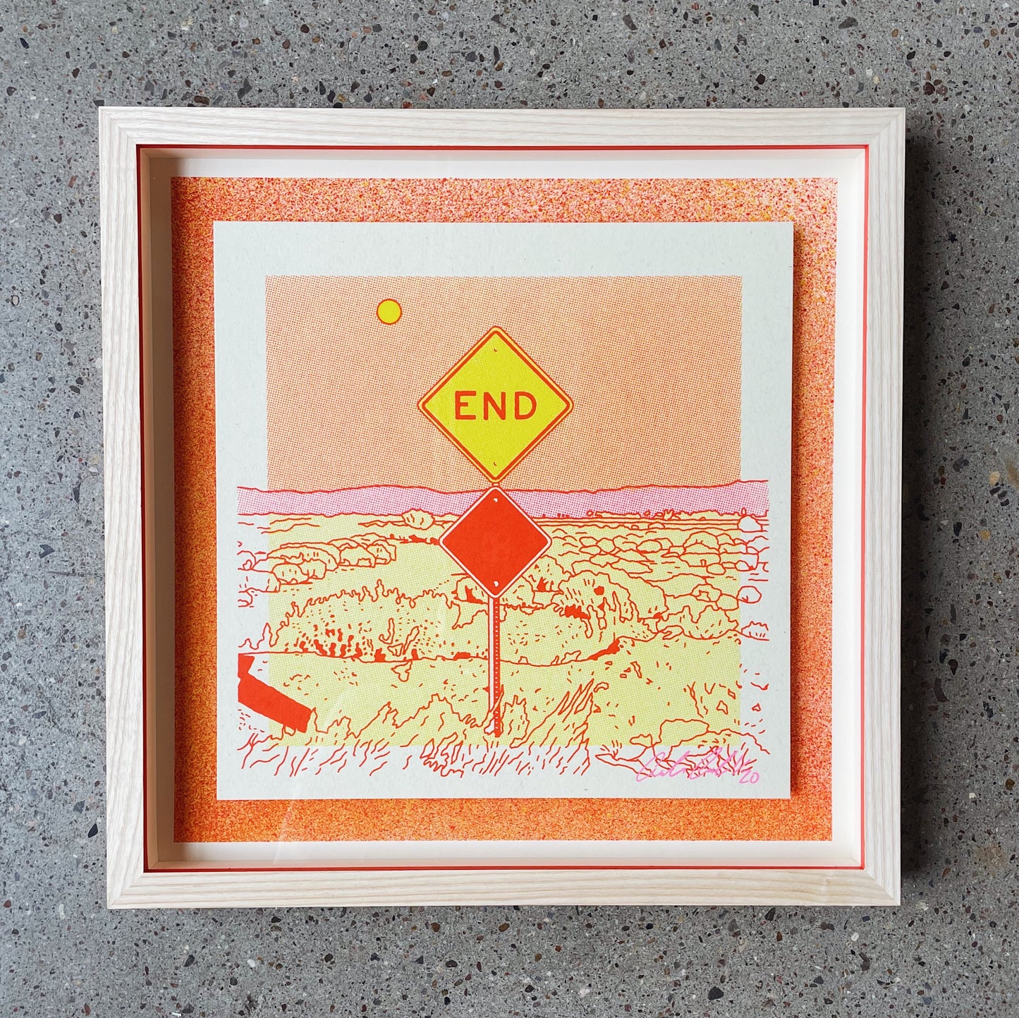 End Sign- 1st edition framed