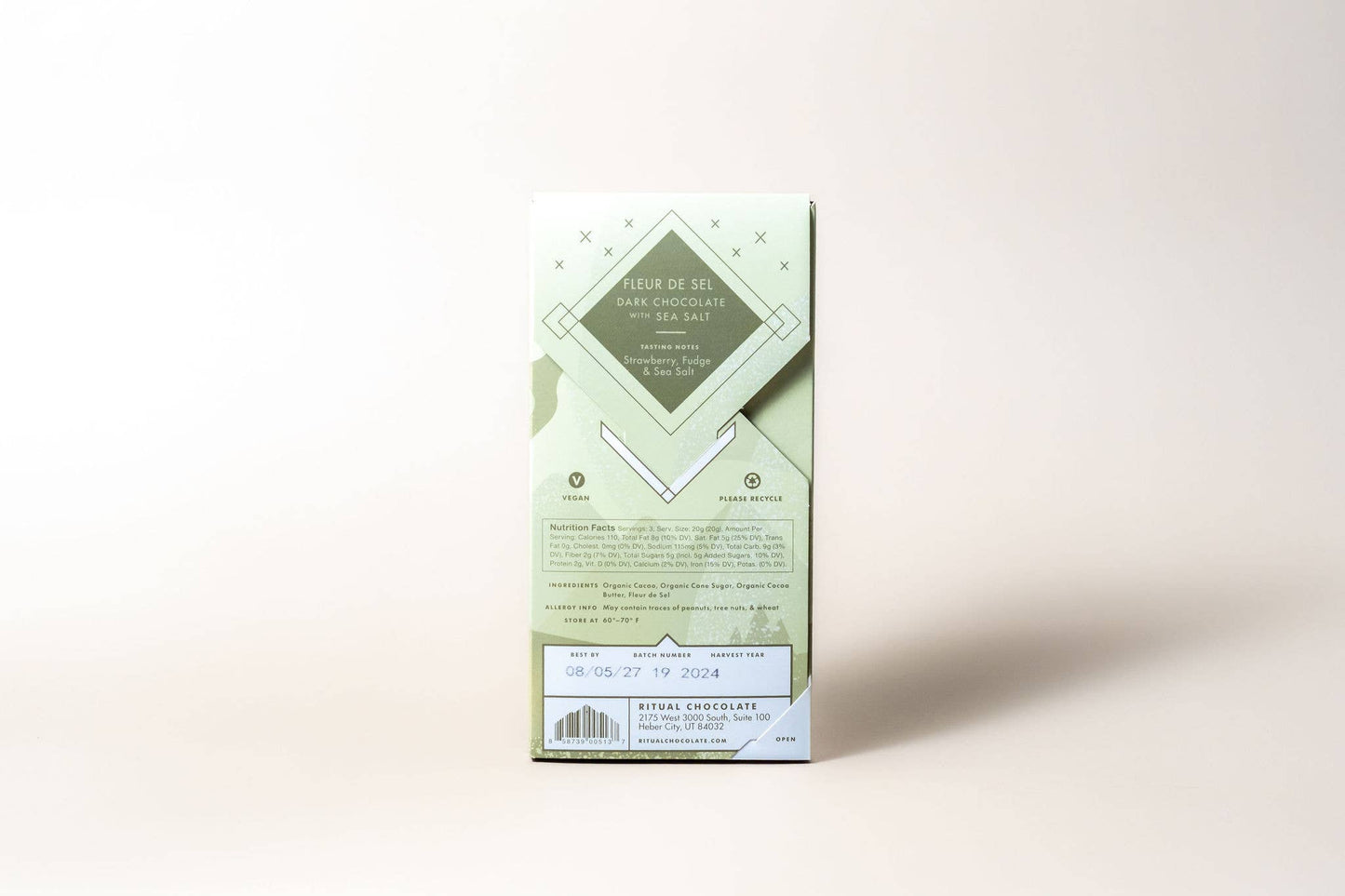Ritual Chocolate - Fleur De Sel 70% Dark Bar