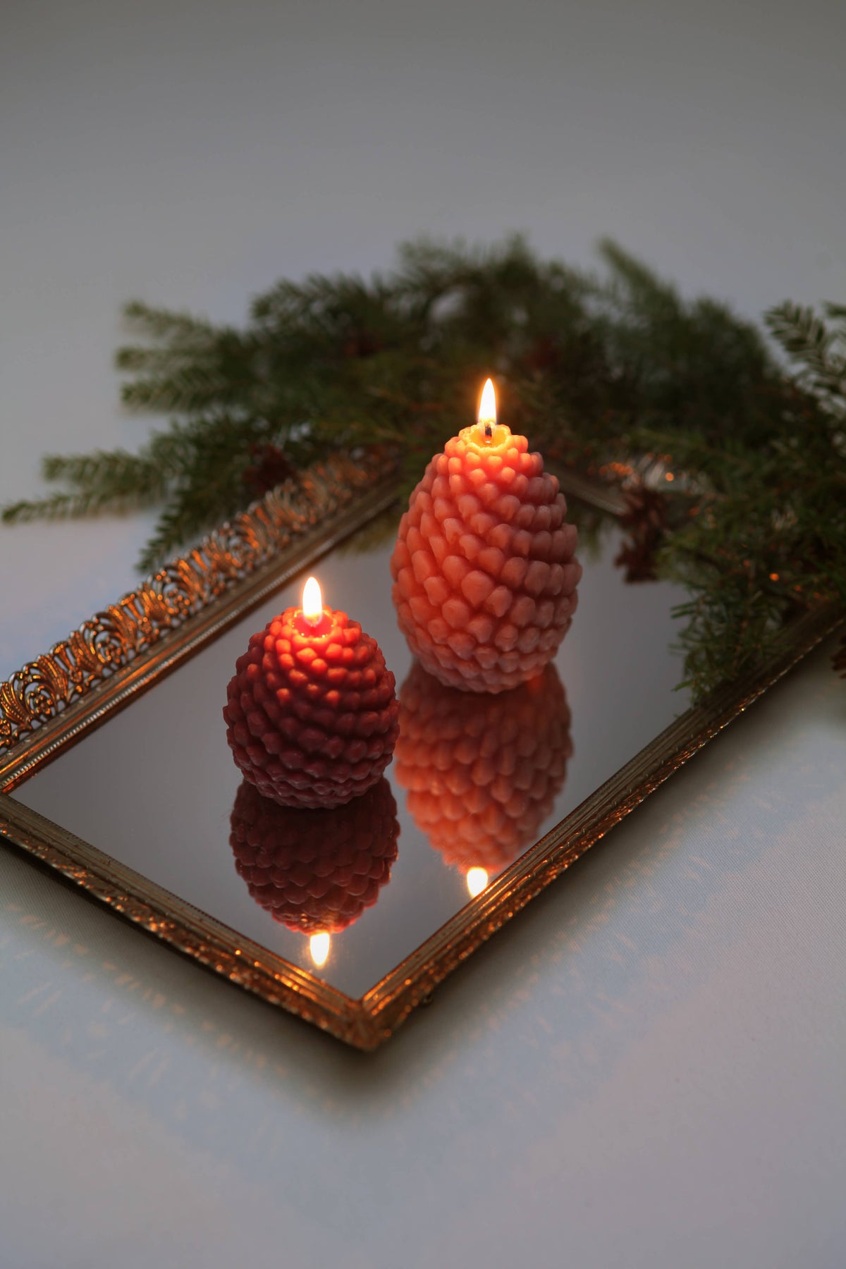 Mo&Co Home - Mo&Co Home Exclusive: Sculpted Beeswax Pine Cones Large