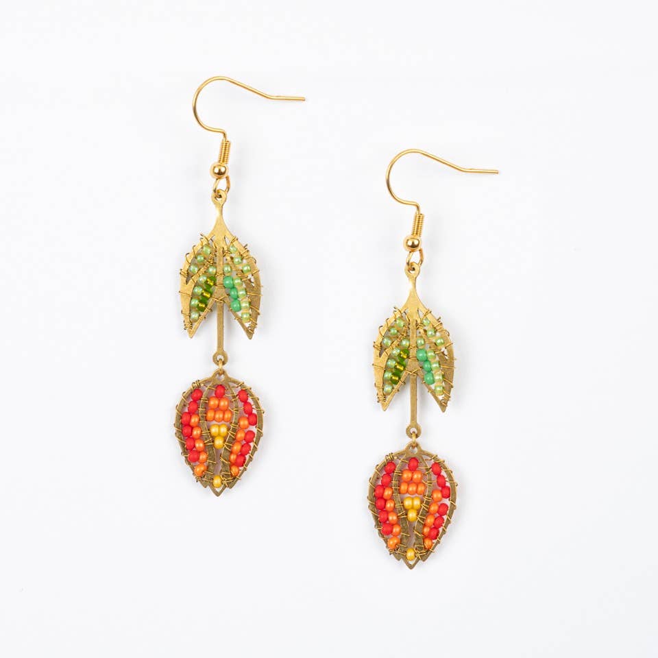Altiplano - Hanging Tulip Earrings: Pastel