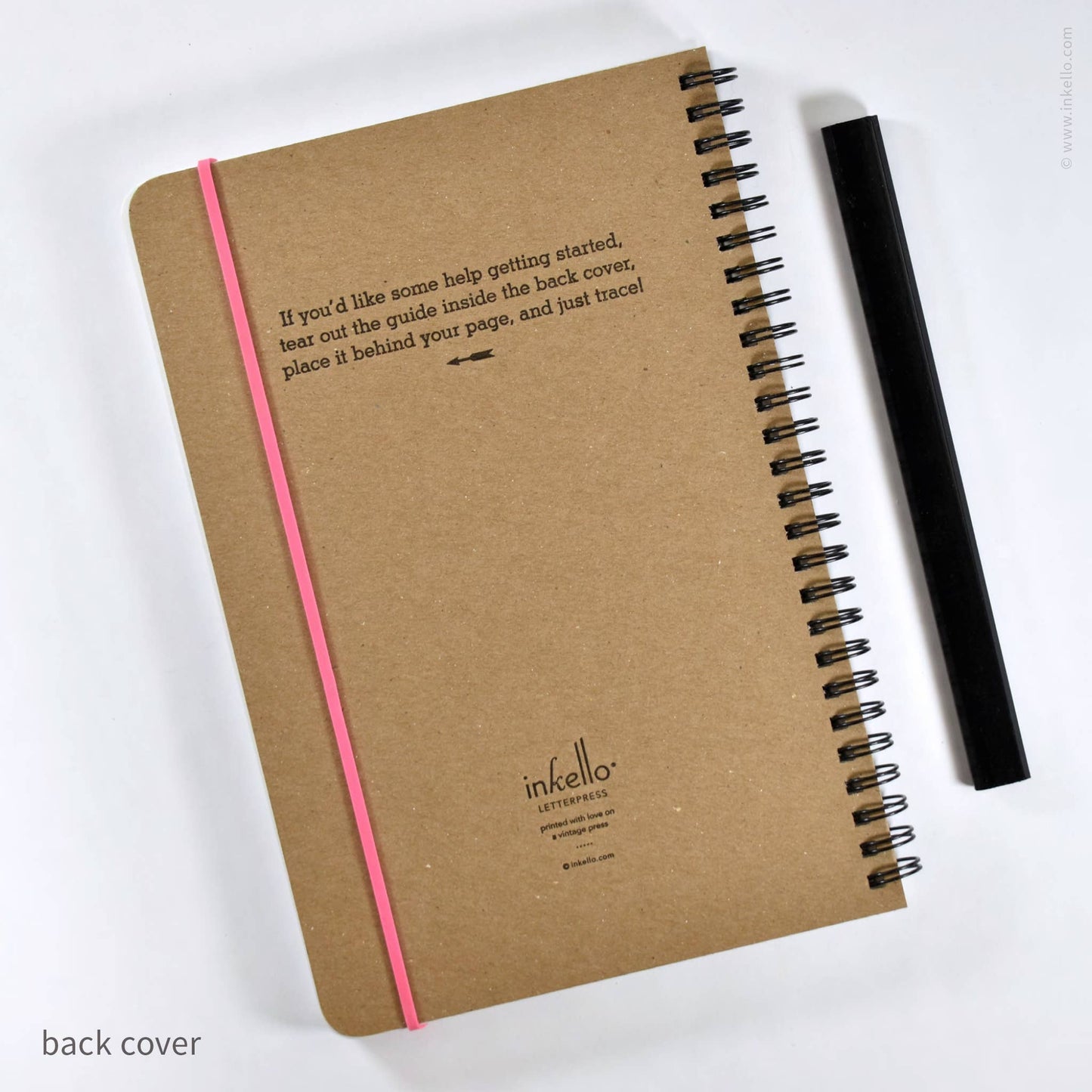 Inkello Letterpress - My Book of Faces Four-Panel Sketchbook (#365)