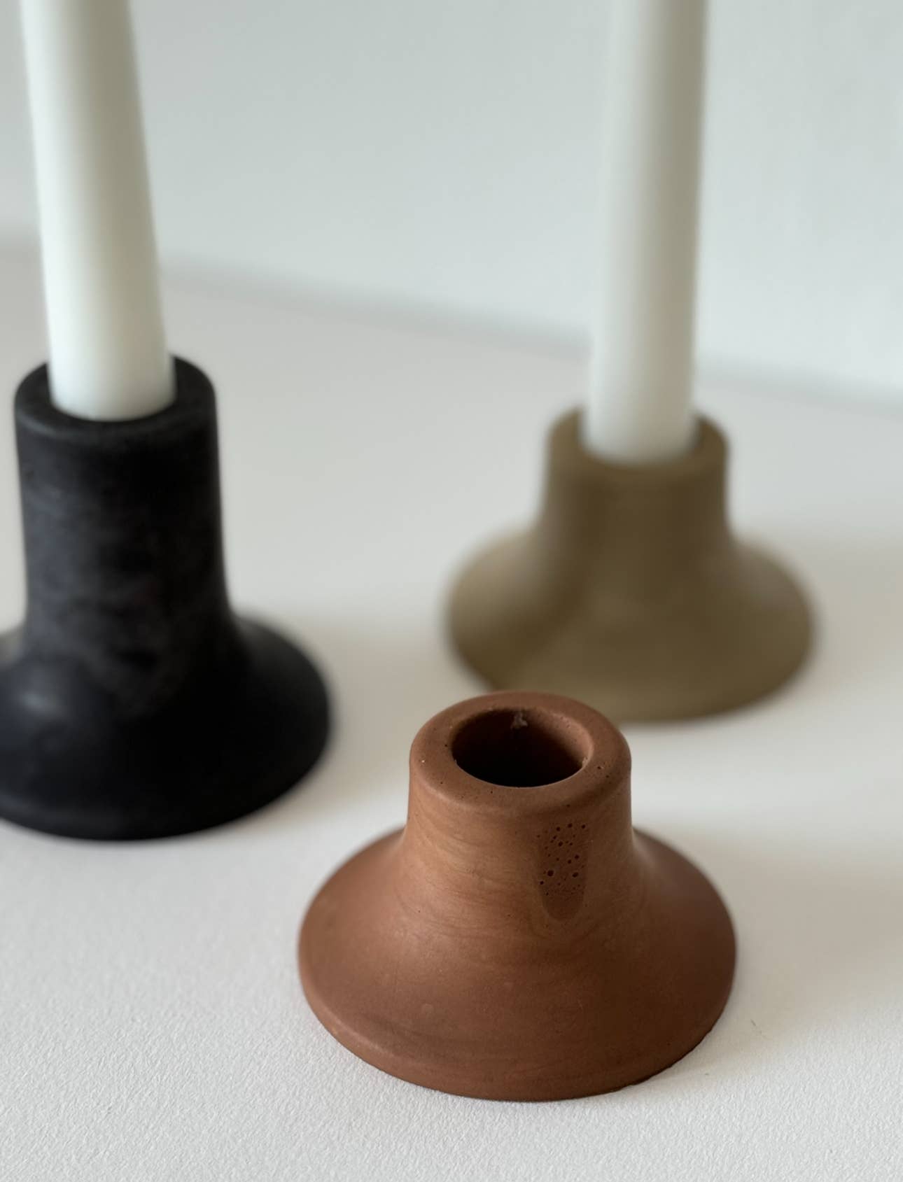 Sunday Nomad - Mina Short Taper Candle Holder | Candlestick Holder: OAT