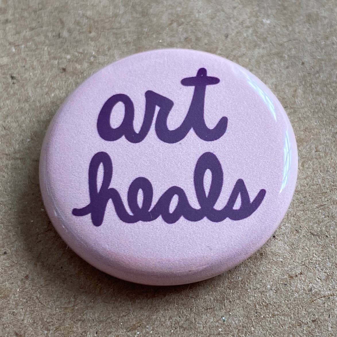 AnneArchy - Art heals pin back button