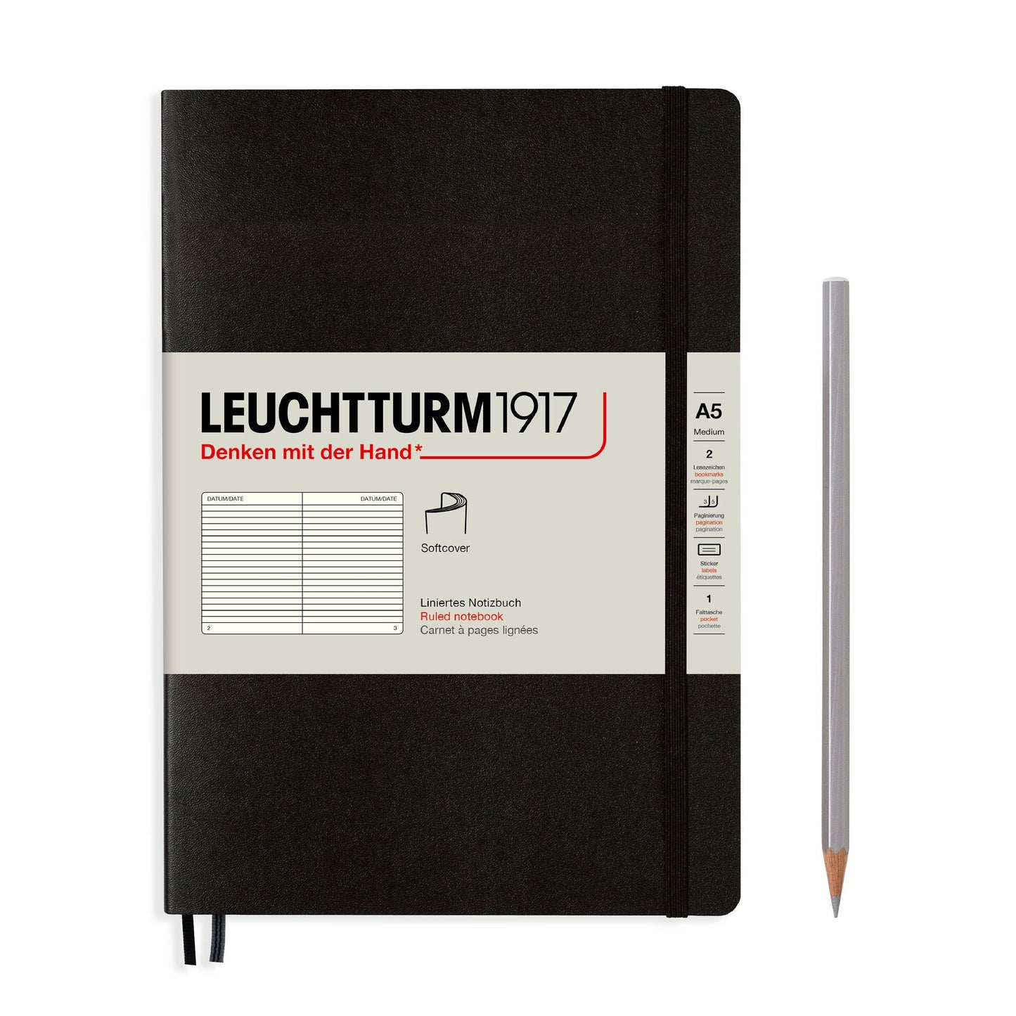 LEUCHTTURM1917 - Notebooks - Medium (A5): Olive / Hardcover / Dotted