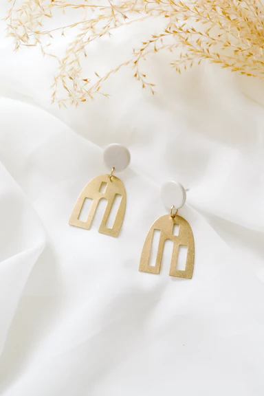 Heritage & Bloom - Wynn Earrings: Black