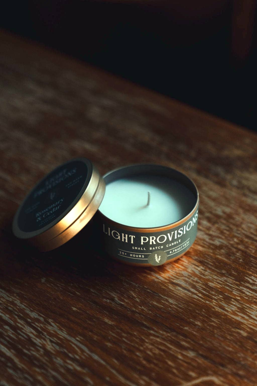 Light Provisions - 4.75 oz Rosemary & Cedar Candle