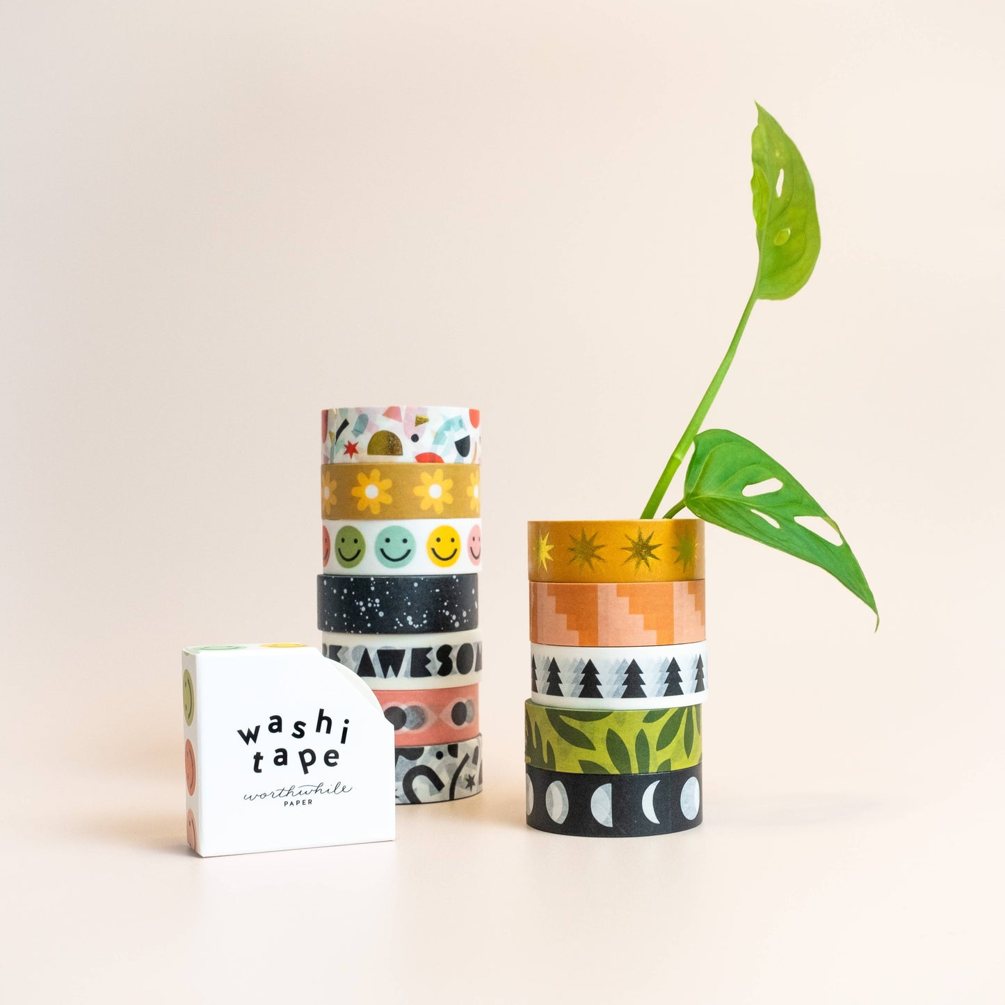 Worthwhile Paper - Gold Star Pattern Washi Tape
