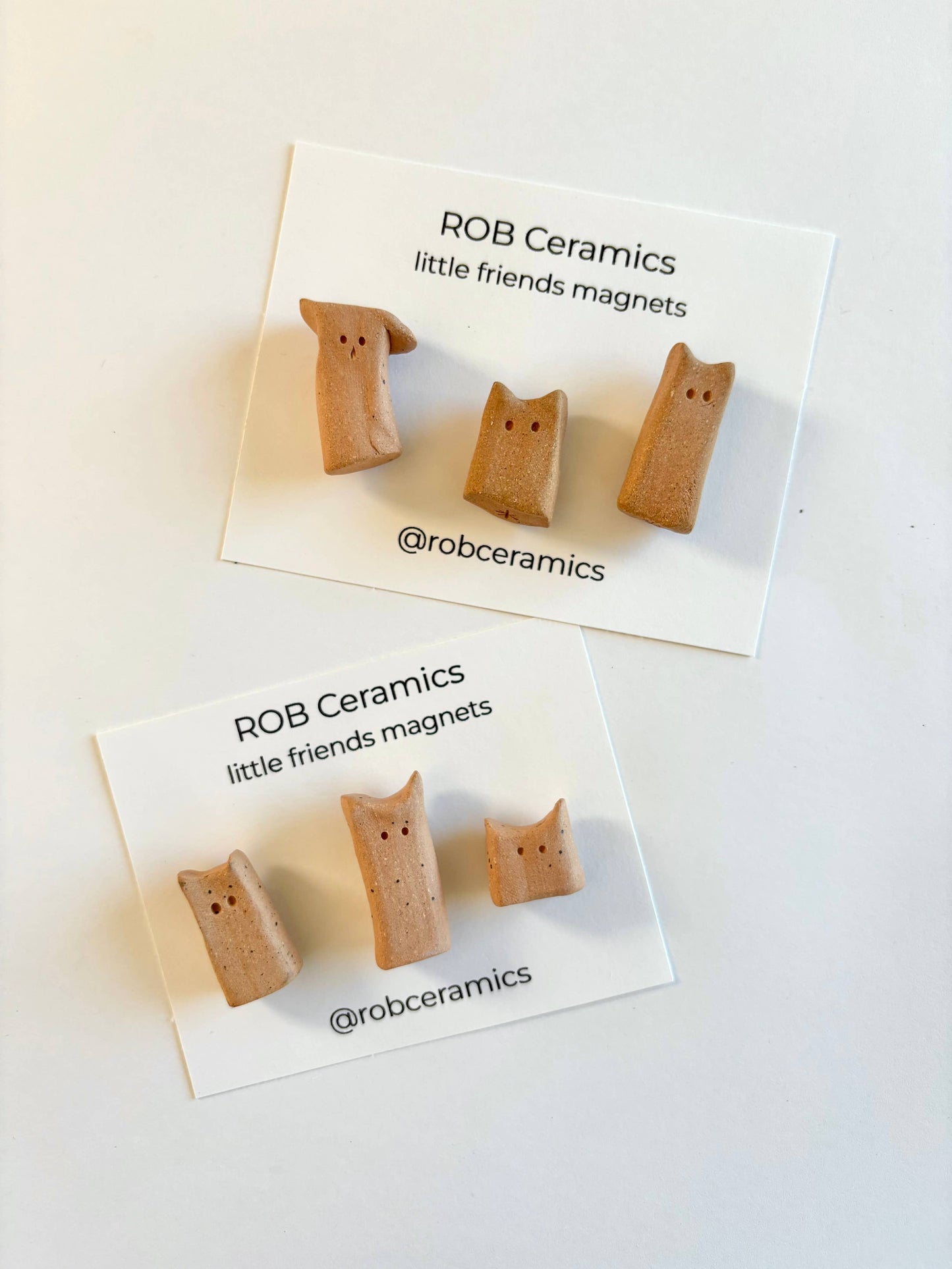 ROB Ceramics - Animal Lover Magnets Handmade Ceramic