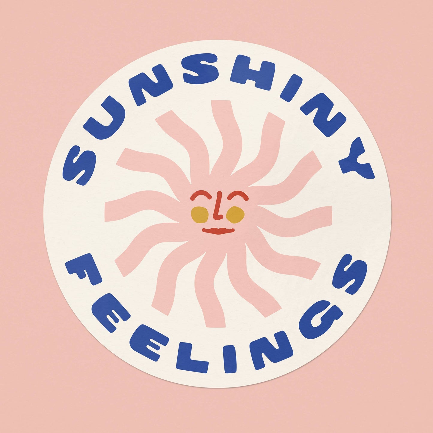 Sunshiny Feelings Large Vinyl Sticker