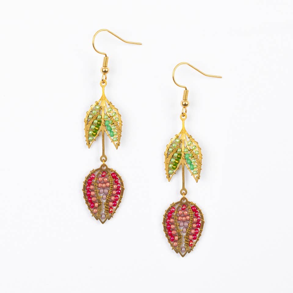 Altiplano - Hanging Tulip Earrings: Pastel