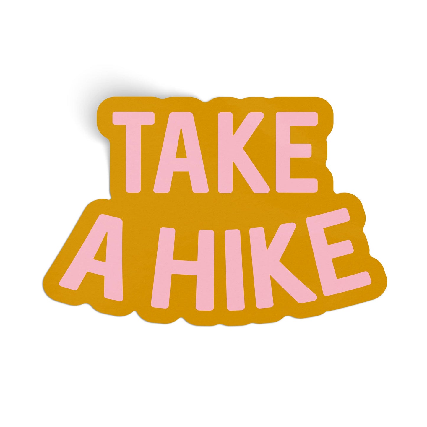 Endless August Supply Co. - Take A Hike Sticker - orange and pink