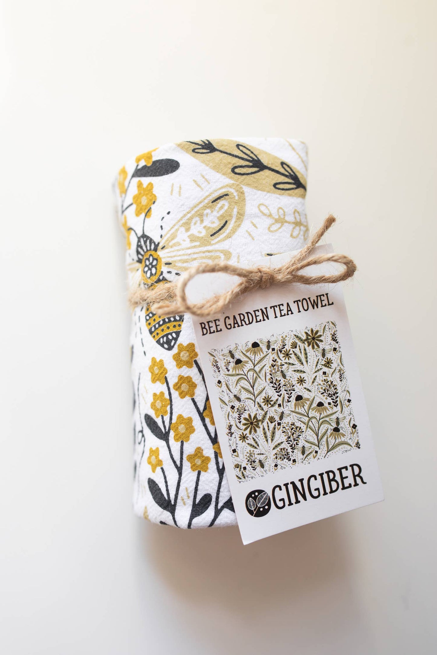 Gingiber - Bee Garden Tea Towel