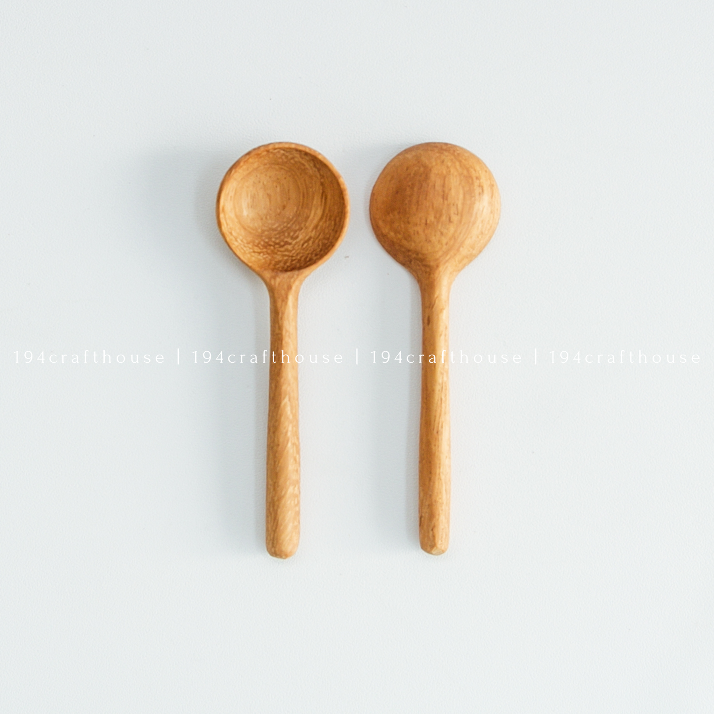 194 Craft House - Tiny Wooden Salt, Sugar Spoons - Measuring Spoons