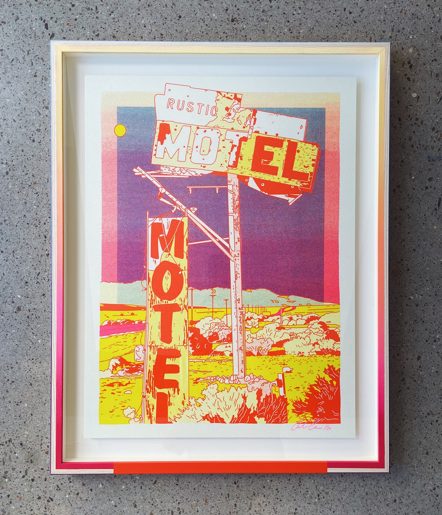 Motel Motel - 1st edition framed